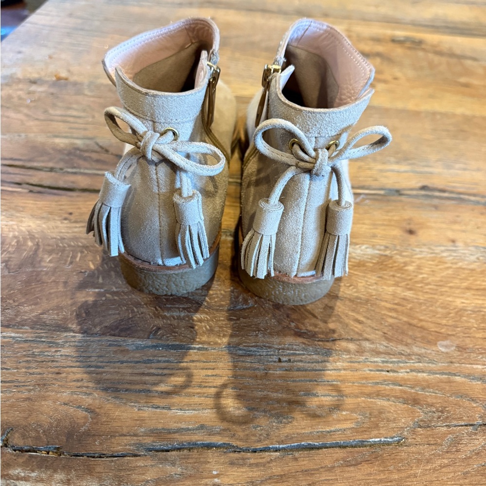 Kate Spade Bellville Too Tassel Bow Suede Booties